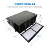 Tripp Lite series High-Density Panel Fiber Splice Enclosure - 24 Splicing Cassettes, 576 LC/APC SM 0.9 mm, 1.5 m Pigtail, 4U Rack