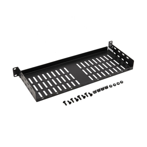 Tripp Lite series SmartRack Cantilever Fixed Steel Rack Shelf - 1U, Vented, 7 in. (17.8 cm) Deep, Holds up to 40 lb. (18 kg)