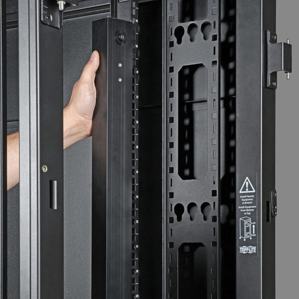 Tripp Lite series 42U Server Rack, Euro-Series - Expandable Cabinet, Standard Depth, Side Panels Not Included