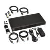 Tripp Lite series 8-Port DisplayPort/USB KVM Switch with Audio/Video and USB Peripheral Sharing, 4K 60 Hz, 1U Rack-Mount, TAA