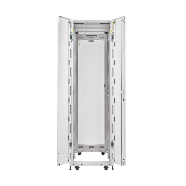 Eaton SmartRack 45U Extra-Deep Standard-Width Heavy-Duty Rack Enclosure Cabinet for AI Servers, White