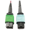356aadbbaee3c1bb16d2cc5ce2b0da0e Tripp Lite series 400G Multimode 50/125 OM4 Plenum Fiber Optic Cable, 16F MTP/MPO-APC to 24F MTP/MPO-UPC (F/F), Magenta, 3 m