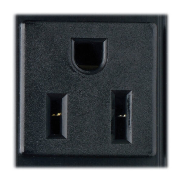Tripp Lite series 1.4kW Single-Phase Local Metered PDU, 120V Outlets (16 5-15R), 5-15P, 15 ft. (4.57 m) Cord, 0U Vertical, 48 in.