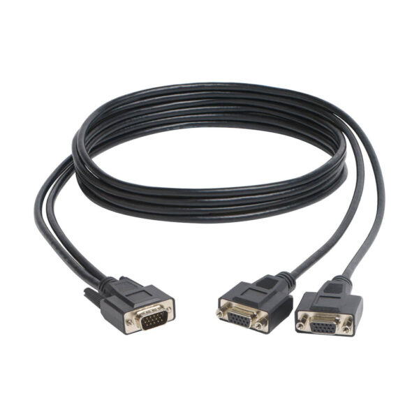 35d3e8c427a90b568f309251299198de Tripp Lite series High Resolution VGA Monitor Y Splitter Cable (HD15 M to 2x HD15 F), 6 ft. (1.83 m)