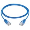 35f2e41950767b4211df84c6b3649ade Tripp Lite series Cat6a 10G Molded Ultra-Slim UTP Ethernet Cable (RJ45 M/M), Blue, 3 ft. (0.91 m)
