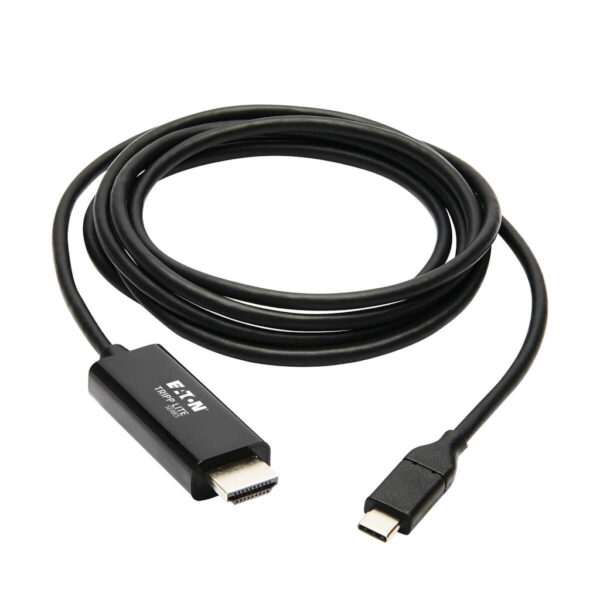 Tripp Lite series USB-C to HDMI Adapter Cable (M/M), 4K 60 Hz, 4:4:4, Thunderbolt 3 Compatible, Black, 6 ft. (1.8 m)