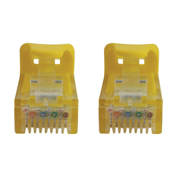 364336c79d64533685f19d8d7368edf3-1 Tripp Lite series Cat6a 10G Snagless Molded UTP Ethernet Cable (RJ45 M/M), PoE, Yellow, 2 ft. (0.6 m)