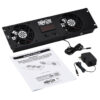 Tripp Lite series 3U Digital Temperature Sensor with 2 12VDC High-Performance Fans, Blanking Panel, LCD