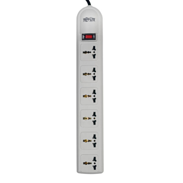 365e03be799a722abe4702f6a5523a60 Tripp Lite series Protect It! 230V 6-Universal Outlet Surge Protector, 1.8M Cord, British Plug, 750 Joules