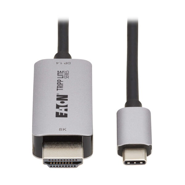 Tripp Lite series USB-C to HDMI Active Adapter Cable (M/M) - 8K 60 Hz, 4K 144 Hz, HDR, 4:4:4, HDCP 2.3, Black, 3 ft. (0.9 m)
