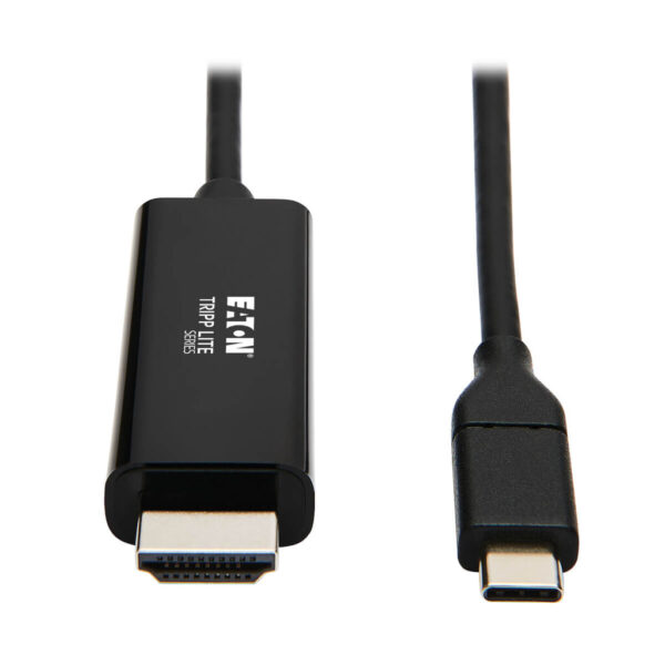 Tripp Lite series USB-C to HDMI Adapter Cable (M/M), 4K 60 Hz, 4:4:4, Thunderbolt 3 Compatible, Black, 6 ft. (1.8 m)