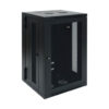 Tripp Lite series SmartRack 18U Low-Profile Switch-Depth Wall-Mount Rack Enclosure Cabinet, Hinged Back