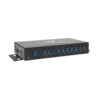 Tripp Lite series 10-Port Industrial-Grade USB 3.x (5Gbps) Hub - 20 kV ESD Immunity, Metal Housing, Mountable