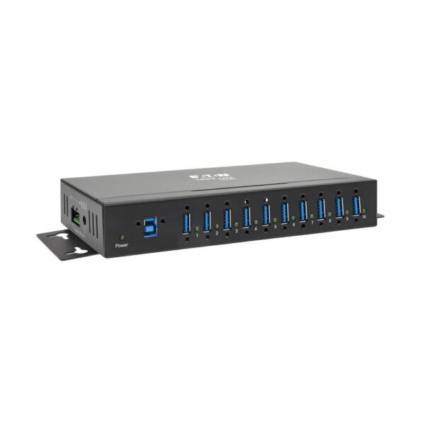 Tripp Lite series 10-Port Industrial-Grade USB 3.x (5Gbps) Hub - 20 kV ESD Immunity, Metal Housing, Mountable