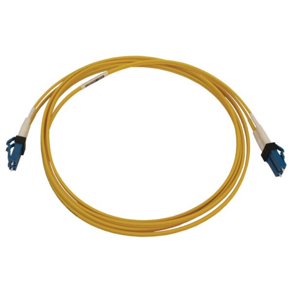Tripp Lite series 400G Duplex Singlemode 9/125 OS2 Switchable Fiber Optic Cable (LC/UPC M/M), LSZH, Yellow, 2 m (6.6 ft.)