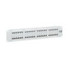 Tripp Lite series 48-Port Cat6 Patch Panel - 4PPoE Compliant, 110/Krone, 568A/B, RJ45 Ethernet, 2U Rack-Mount, White, TAA