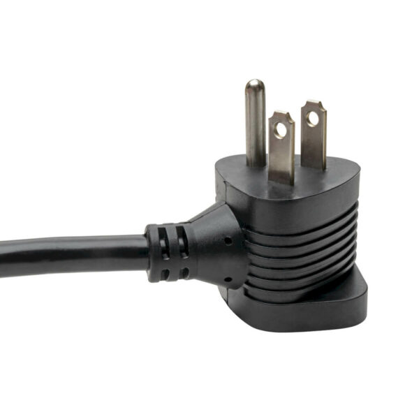 Tripp Lite series Piggyback Extension Cord, NEMA 5-15P/5-15R to C13 - 13A, 125V, 16 AWG, 6 ft. (1.83 m), Black