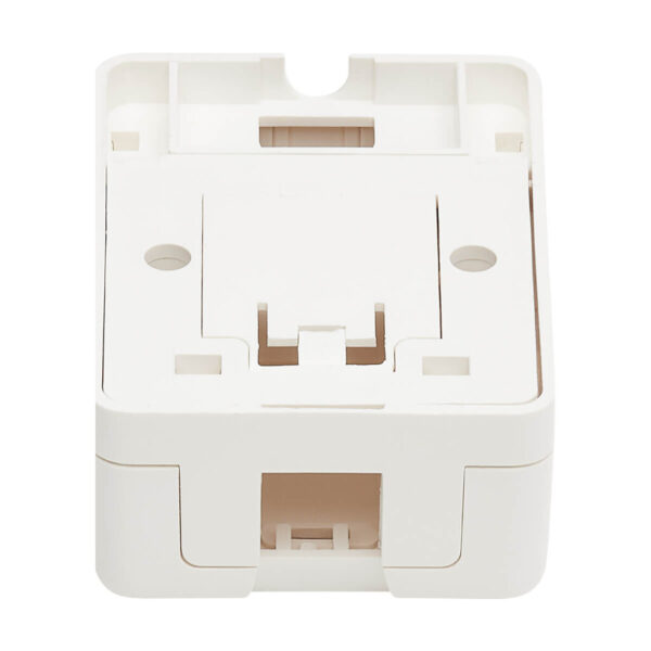 Tripp Lite series Surface-Mount Box for Keystone Jack - 1 Port, White, TAA