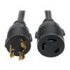 Tripp Lite series Power Extension Cord, NEMA L6-30P to NEMA L6-30R - Heavy-Duty, 30A, 250V, 10 AWG, 14 ft. (4.27 m), Black