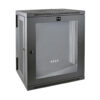 Tripp Lite series SmartRack 15U Low-Profile Switch-Depth Wall-Mount Half-Height Rack Enclosure, Clear Acrylic Window, Hinged Back
