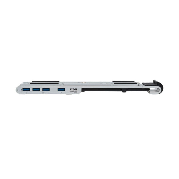 381f2da90300e21d93c740bdd2f34386 Tripp Lite series 4-Port USB-C Hub with Laptop Stand - USB 3.x (5Gbps), 4x USB-A Ports, Thunderbolt 3 Compatible, 100W PD Charging, Silver