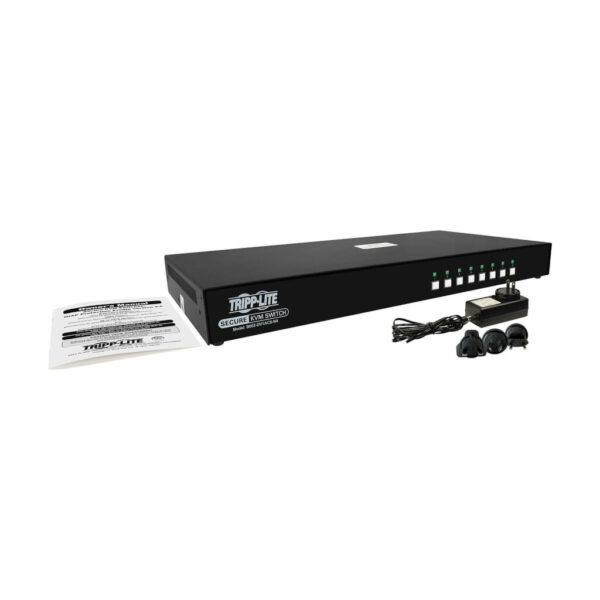 Secure KVM Switch, 8-Port, Single Head, DVI to DVI, NIAP PP4.0, Audio, CAC, TAA