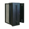 Tripp Lite series SmartRack 26U Low-Profile Switch-Depth Wall-Mount Half-Height Rack Enclosure, Hinged Back