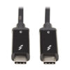 389c59858c51a2c9002031f8b4adc0ca Tripp Lite series Thunderbolt 3 Passive Cable (M/M) - 20 Gbps, 5A 100W Power Delivery, 4K/60 Hz, 1.5 m (5 ft.), Black