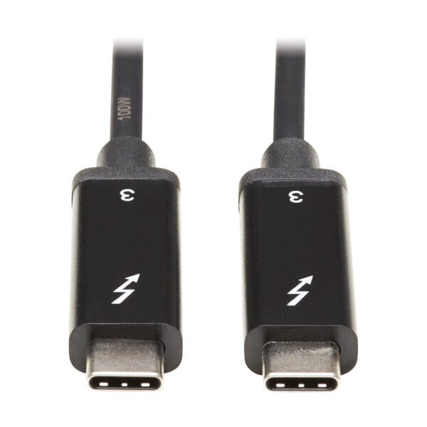 389c59858c51a2c9002031f8b4adc0ca Tripp Lite series Thunderbolt 3 Passive Cable (M/M) - 20 Gbps, 5A 100W Power Delivery, 4K/60 Hz, 1.5 m (5 ft.), Black