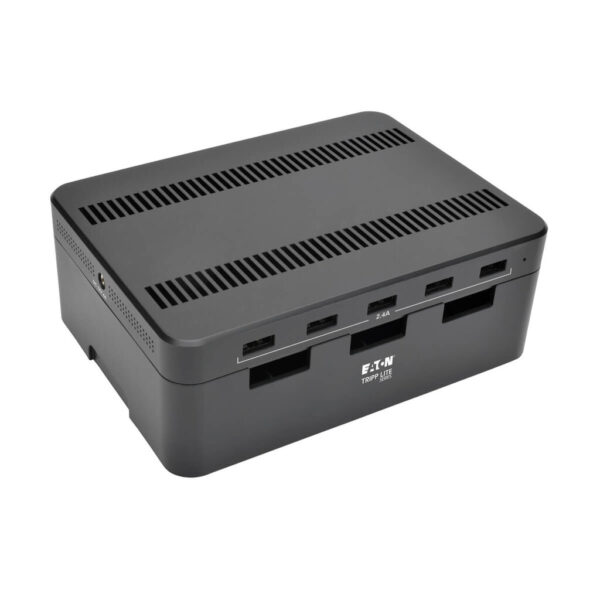 Tripp Lite series 5-Port USB Charging Station with Built-In Device Storage, 12V 4A (48W) USB Charger Output