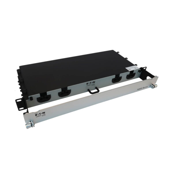 Tripp Lite series Preloaded Fiber Panel, 1U - 4x (12F MTP/MPO-PC to 4x LC Duplex F/M) 8F Trunk Cables, OM4 Multimode, 10 m (32.8 ft.)