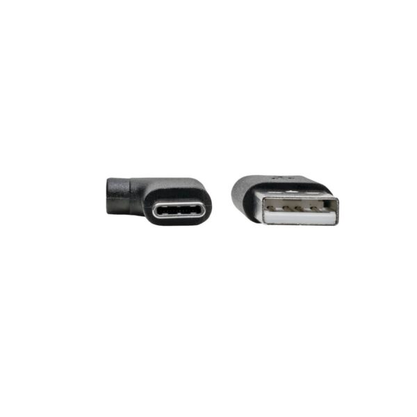 Tripp Lite series USB-A to USB-C Cable, Right-Angle USB-C, USB 2.0, (M/M), 3 ft. (0.91 m)