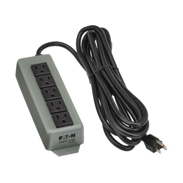 39621dd1545c900f01b716840793ecf7 Tripp Lite series Industrial Power Strip, 5-Outlet, 15 ft. (4.6 m) Cord, Switchless