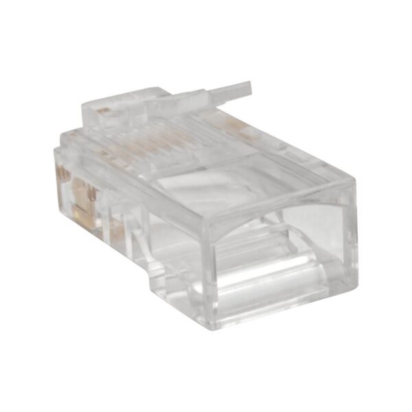 Tripp Lite series RJ45 Modular Connector for Round Stranded UTP Conductor 4-Pair Cat5e, 100 Pack