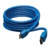 397ce169db448e685a3d237bda885c92 Tripp Lite series USB 3.0 SuperSpeed Device Cable (A to Micro-B M/M), Blue, 6 ft. (1.83 m)