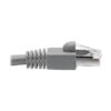 Tripp Lite series Cat6a 10G Snagless Shielded STP Ethernet Cable (RJ45 M/M), PoE, Gray, 7 ft. (2.13 m)