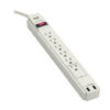39dc9bb469302fb92c899e6176046c24 Tripp Lite series Protect It! 6-Outlet Surge Protector, 1200 Joules, USB-A & USB-C Charging Ports (4A Total), 6 ft. (1.8 m) Cord, Gray Housing