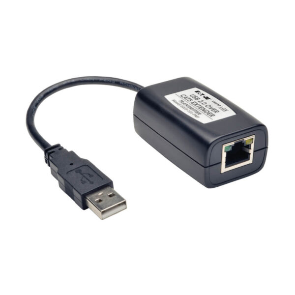Tripp Lite series 1-Port Plug-and-Play USB 2.0 over Cat5/Cat6 Extender Kit, Transmitter & Receiver, USB up to 164.04 ft. (50M), TAA