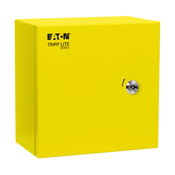 39f9e04cf88610c0505697e61324f8d9 Tripp Lite series SmartRack Outdoor Industrial Enclosure with Lock - NEMA 4, Surface Mount, Metal Construction, 10 x 10 x 6 in., Yellow