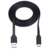 Tripp Lite series USB-A to USB-C Flat Cable - M/M, USB 2.0, Black, 6 ft. (1.83 m)