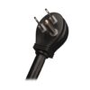 Tripp Lite series Protect It! 6-Outlet Surge Protector - 4 Rotating Outlets, 5-15P Input, 1440 Joules, Tel/Modem/Coax Protection, Black