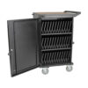Tripp Lite series Multi-Device Charging Cart, 36 AC Outlets, Chromebooks and Laptops, 230V, BS 1363, Black