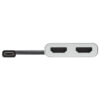 3a604110271370e3973334d5599f5484 Tripp Lite series Dual-Monitor Thunderbolt 3 to HDMI Adapter (M/2xF) - 4K 60 Hz, 4:4:4, Silver