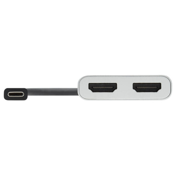 3a604110271370e3973334d5599f5484 Tripp Lite series Dual-Monitor Thunderbolt 3 to HDMI Adapter (M/2xF) - 4K 60 Hz, 4:4:4, Silver