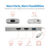 Tripp Lite series USB-C Dock, Triple Display - HDMI, VGA, USB 3.x (5Gbps), USB-A Hub, 60W PD Charging
