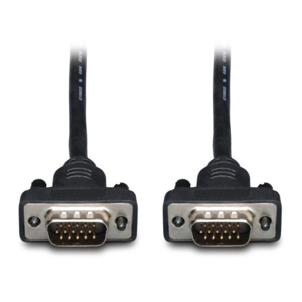Tripp Lite series Low-Profile VGA High-Resolution RGB Coaxial Cable (HD15 M/M), 6 ft. (1.83 m)
