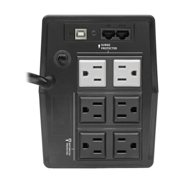Tripp Lite series 700VA 350W Line-Interactive UPS with 6 Outlets - AVR, 120V, 50/60 Hz, LCD, USB, Tower
