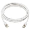 Tripp Lite series Safe-IT Cat6a 10G Snagless Antibacterial S/FTP Ethernet Cable (RJ45 M/M), PoE, White, 7 ft. (2.13 m), TAA