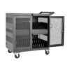 Tripp Lite series Multi-Device Charging Cart, 32 USB Ports, iPad and Android Tablets, Wall-Mount Option, Black