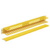 Tripp Lite series Horizontal Cable Manager - Finger Duct with Cover, Yellow, 1U